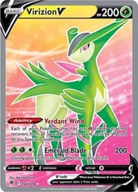 Virizion V (Full Art) - SWSH10: Astral Radiance - Pokemon card