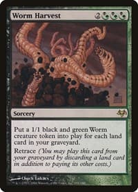 Worm Harvest - Eventide - Magic: The Gathering card