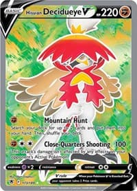 Hisuian Decidueye V (Full Art) - SWSH10: Astral Radiance - Pokemon card