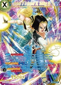 Android 17 & Android 18, Teaming Up (SPR) - Ultimate Squad - Dragon Ball Super: Masters card