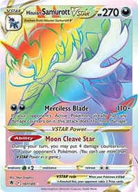 Hisuian Samurott VSTAR (Secret) - SWSH10: Astral Radiance - Pokemon card