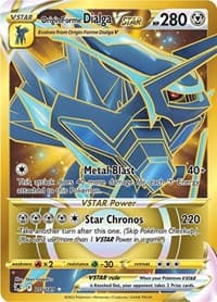 Origin Forme Dialga VSTAR - 210/189 (Secret) - SWSH10: Astral Radiance - Pokemon card