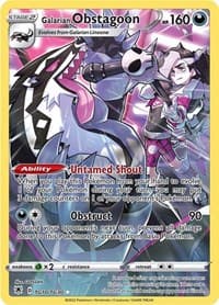 Galarian Obstagoon - SWSH10: Astral Radiance Trainer Gallery - Pokemon card
