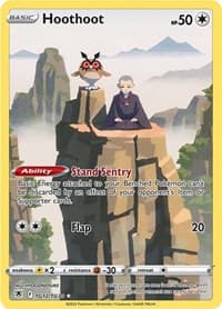 Hoothoot - SWSH10: Astral Radiance Trainer Gallery - Pokemon card