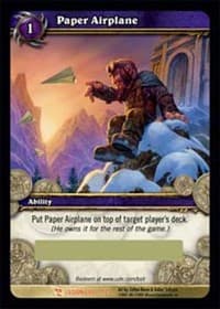Paper Airplane (LOOT) - Loot Cards - WoW card