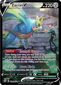 Zacian V - SWSH10: Astral Radiance Trainer Gallery - Pokemon card