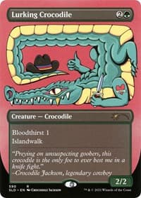 Lurking Crocodile - Secret Lair Drop Series - Magic: The Gathering card