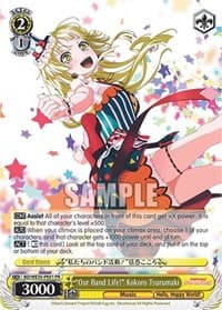 "Our Band Life!" Kokoro Tsurumaki - Poppin’Party x Roselia - Weiss Schwarz card