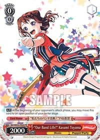 "Our Band Life!" Kasumi Toyama - Poppin’Party x Roselia - Weiss Schwarz card
