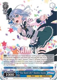 "Our Band Life!" Mashiro Kurata - Poppin’Party x Roselia - Weiss Schwarz card