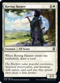 Roving Harper - Commander Legends: Battle for Baldur's Gate - Magic: The Gathering card