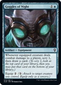 Goggles of Night - Commander Legends: Battle for Baldur's Gate - Magic: The Gathering card