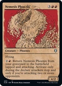 Nemesis Phoenix (Showcase) - Commander Legends: Battle for Baldur's Gate - Magic: The Gathering card