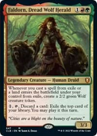 Faldorn, Dread Wolf Herald - Commander Legends: Battle for Baldur's Gate - Magic: The Gathering card