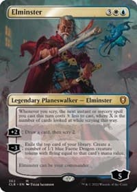 Elminster (Borderless) - Commander Legends: Battle for Baldur's Gate - Magic: The Gathering card