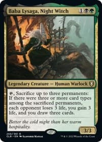 Baba Lysaga, Night Witch - Commander Legends: Battle for Baldur's Gate - Magic: The Gathering card