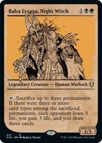 Baba Lysaga, Night Witch (Showcase) - Commander Legends: Battle for Baldur's Gate - Magic: The Gathering card