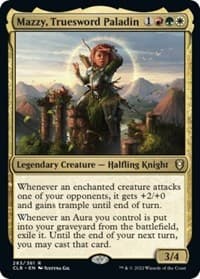 Mazzy, Truesword Paladin - Commander Legends: Battle for Baldur's Gate - Magic: The Gathering card