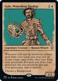 Gale, Waterdeep Prodigy (Showcase) - Commander Legends: Battle for Baldur's Gate - Magic: The Gathering card