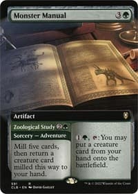 Monster Manual (Extended Art) - Commander Legends: Battle for Baldur's Gate - Magic: The Gathering card