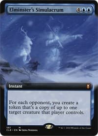 Elminster's Simulacrum (Extended Art) - Commander Legends: Battle for Baldur's Gate - Magic: The Gathering card