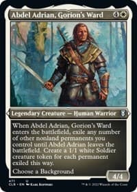 Abdel Adrian, Gorion's Ward (Foil Etched) - Commander Legends: Battle for Baldur's Gate - Magic: The Gathering card