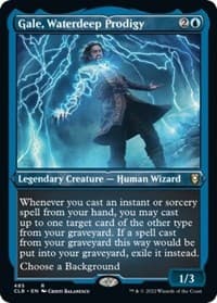 Gale, Waterdeep Prodigy (Foil Etched) - Commander Legends: Battle for Baldur's Gate - Magic: The Gathering card