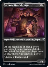 Sarevok, Deathbringer (Foil Etched) - Commander Legends: Battle for Baldur's Gate - Magic: The Gathering card