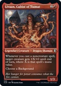 Livaan, Cultist of Tiamat (Foil Etched) - Commander Legends: Battle for Baldur's Gate - Magic: The Gathering card