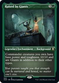 Raised by Giants (Foil Etched) - Commander Legends: Battle for Baldur's Gate - Magic: The Gathering card