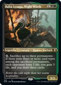 Baba Lysaga, Night Witch (Foil Etched) - Commander Legends: Battle for Baldur's Gate - Magic: The Gathering card
