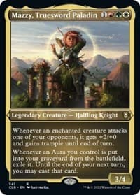 Mazzy, Truesword Paladin (Foil Etched) - Commander Legends: Battle for Baldur's Gate - Magic: The Gathering card