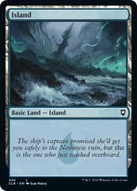 Island (458) - Commander Legends: Battle for Baldur's Gate - Magic: The Gathering card