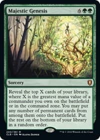 Majestic Genesis - Commander Legends: Battle for Baldur's Gate - Magic: The Gathering card