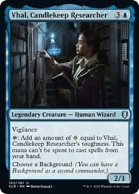Vhal, Candlekeep Researcher - Commander Legends: Battle for Baldur's Gate - Magic: The Gathering card