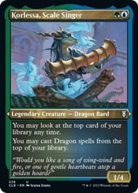 Korlessa, Scale Singer (Foil Etched) - Commander Legends: Battle for Baldur's Gate - Magic: The Gathering card