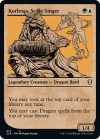 Korlessa, Scale Singer (Showcase) - Commander Legends: Battle for Baldur's Gate - Magic: The Gathering card