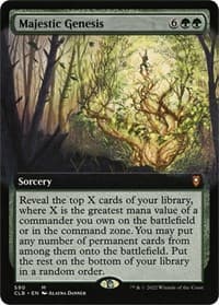 Majestic Genesis (Extended Art) - Commander Legends: Battle for Baldur's Gate - Magic: The Gathering card