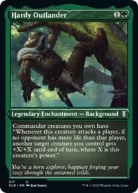 Hardy Outlander (Foil Etched) - Commander Legends: Battle for Baldur's Gate - Magic: The Gathering card