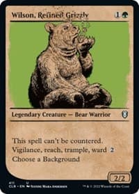 Wilson, Refined Grizzly (Showcase) - Commander Legends: Battle for Baldur's Gate - Magic: The Gathering card