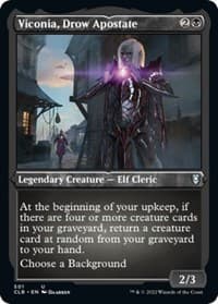 Viconia, Drow Apostate (Foil Etched) - Commander Legends: Battle for Baldur's Gate - Magic: The Gathering card