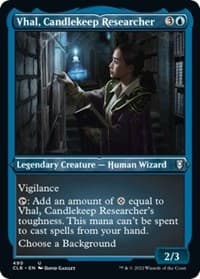 Vhal, Candlekeep Researcher (Foil Etched) - Commander Legends: Battle for Baldur's Gate - Magic: The Gathering card