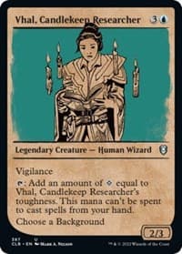 Vhal, Candlekeep Researcher (Showcase) - Commander Legends: Battle for Baldur's Gate - Magic: The Gathering card