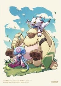 Digimon Card Game Official Sleeves - Digimon Gammamon, Angoramon & Jellymon Card Sleeves 2022 (60-Pack) - Bandai Card Sleeves - Card Sleeves card