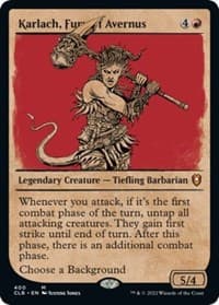 Karlach, Fury of Avernus (Showcase) - Commander Legends: Battle for Baldur's Gate - Magic: The Gathering card