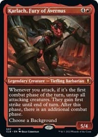 Karlach, Fury of Avernus (Foil Etched) - Commander Legends: Battle for Baldur's Gate - Magic: The Gathering card