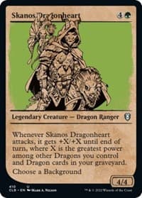 Skanos Dragonheart (Showcase) - Commander Legends: Battle for Baldur's Gate - Magic: The Gathering card