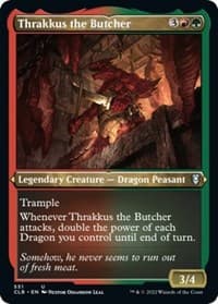 Thrakkus the Butcher (Foil Etched) - Commander Legends: Battle for Baldur's Gate - Magic: The Gathering card