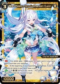 Blue Whaleen, Aquatic Phantom Queen - Standup Diva - WIXOSS card