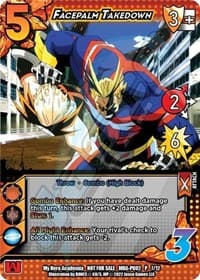 Facepalm Takedown (Plus Ultra Pack 2) - UniVersus: My Hero Academia Promo Cards - UniVersus card